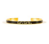 STORYJEWELLERY Story Jewellery Cuff Bangle Bracelets for Women, Religious Christian Faith Pray Jesus Catholic Bracelets for Women, Jewelry Gifts for Mother Daughter, Friends, Sisters, Metal, no