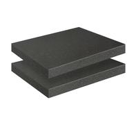 Storystore 2 PCS Square Foam Cube 40 x 30 x 4cm Tool Box Foam Inserts Cuttable Polyurethane Cube Sheet for Tool Box, Flight Cases, Camera Storage, DIY Storage System