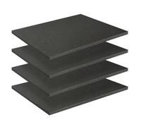 Storystore 4 PCS Square Foam Cube 40 x 30 x 1cm Tool Box Foam Inserts Cuttable Polyurethane Cube Sheet for Tool Box, Flight Cases, Camera Storage, DIY Storage System