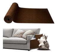 Storystore Cat Scratching Mat, 40cm x 150cm Self-Adhesive Cat Scratching Mat, Trimmable Cats Scratch Anti scratch furniture protector Suitable for Sofa,Carpets,Walls (Brown)