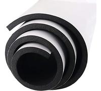 Storystore Self Adhesive Foam Roll 300mm(W) x 12mm(T) x 1.5m(L) High Density Foam Sheet with Adhesive Backing, Furniture Pads Floor Protectors, Anti-Scratch, Non Slip (Black)