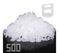 Storystore Tile Leveling System, 1.5mm Leveling Spacer Clips (500Pcs) DIY Tiles Leveler Spacers for Ceramic Tile and Stone Installation, Floor Tile Spacers Wall Tile Leveling System