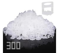 Storystore Tile Leveling System, 1mm Leveling Spacer Clips (300 Pcs) DIY Tiles Leveler Spacers for Ceramic Tile and Stone Installation, Floor Tile Spacers Wall Tile Leveling System