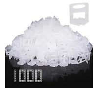 Storystore Tile Leveling System, 2mm Leveling Spacer Clips (1000 Pcs) DIY Tiles Leveler Spacers for Ceramic Tile and Stone Installation, Floor Tile Spacers Wall Tile Leveling System