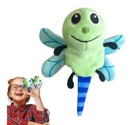 Storytelling Bee Puppets - 9cm Plush Finger Puppet Set, Adorable Caterpillar Ladybug Butterfly Ant Dragonfly, Soft PP Cotton Material | Engaging Hand Puppets For 1-3 Years Old Boys Girls