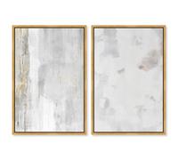 Storytelling Canvas Print Boho Gold Wall Decor Set by Art Remedy, Gold Frame, 10 x 15