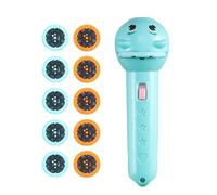 Storytelling Projector for Kids - Cartoon Slide Torch Light with 80 Image, Educational Visual Night Torch | Pattern Flashlight Toy for Kids Imagination Learning, Bedtime Story Slide Disc Toy