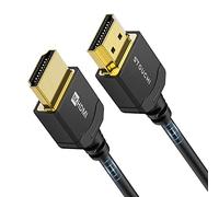 Stouchi 10K 8K Ultra Slim HDMI Cable 0.5M,48Gbps Ultra High Speed HDMI Lead | Extremely Flexible ｜Supports 10K 8K@60HZ 4K@144/120Hz, eARC HDR10 4:4:4 HDCP 2.2 & 2.3 Dolby Compatible with PS5/XboxSamsung