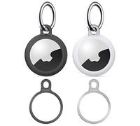 Stouchi 2 Pack TPU Case with 2 Pack Stainless Steel Keyring,Loop Secure Holder Protective Cover Scratch-Resistant Minimalist Design Compatible with 2021 New