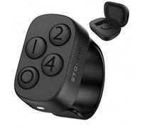Stouchi Anki Remote Control Ring - Bluetooth Finger Controller for Anki, No Setup No Remapping, 140H Charging Case, Compatible with Windows, Mac, iPad, iOS & Android