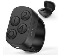 Stouchi Anki Remote Control Ring Finger Bluetooth Controller Gameper, [No Remap & No Add-on] Remote for Anki with 140H Charging Case Compatible with Windows, Mac, iPad, iOS, Android Devices