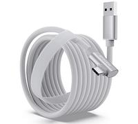 Stouchi Link Cable 6M Compatible with Meta/Oculus Quest2/Quest3/Pro,PICO 4 Steam VR, Virtual Reality Headset Cable Long High Speed PC Transfer Fast Charging USB 3.0 to USB C Cable for Gaming PC White