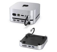 Stouchi Mac Mini M4 Dock with 8TB M.2 NVMe/SATA SSD Enclosure, 4K@60Hz HDMI, 2x USBA 10Gbps, SD/TF Card Reader, 3.5mm Audio, 2x USBA 3.0, Easy Power Button & Stable Wi-Fi for Mac Mini M5/M4 Pro(2024)