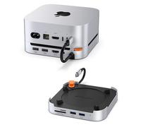 Stouchi Mac Mini M4 Dock with 8TB M.2 NVMe/SATA SSD Enclosure, 4K@60Hz HDMI, 2x USBA 10Gbps, SD/TF Card Reader, 3.5mm Audio, 2x USBA 3.0, Easy Power Button & Stable Wi-Fi for Mac Mini M5/M4 Pro(2024)