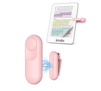 Stouchi Page Turner Remote for Kindle Accessories Paperwhite Colorsoft Oasis Scribe eReaders 2 in 1 Magnetic Kindle Clicker Control Lightweight for Kindle iPad Tablet with Wrist Strap-Pink