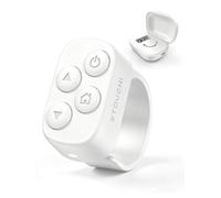 Stouchi Remote for Kobo eReaders, No-Clip Page Turner with Charging Case Hands-Free Reading Skip Rewind Compatible with Clara BW/Libra Colour/Clara Colour/Elipsa 2E/Clara 2E/Libra 2/Sage - White