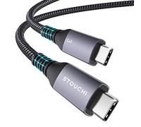 Stouchi Thunderbolt 3 Cable 1M(3.3Ft),USB-IF TB3 USB 4.0 Cable Braided Cable 100W/20V/5A,40Gbps 5K,Compatible for Mac Studio,Studio Display Thunderbolt 3 Docking/eGpu/External SSD,M1 Macbok Air