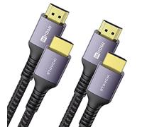 Stouchi Ultra HD 48 Gbp/s High Speed 8K60hz 4K120hz 144Hz 165Hz RTX 3080 DSC eARC Dynamic HDR10 4: 4: 4 HDCP 2.2 & 2.3 Dolby, Compatible with TV/PS5/Xbox Series X,HDMI 2.1 Cable 8K 0.5m 2 Pack