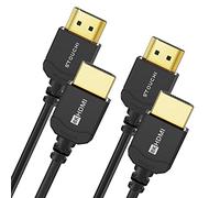 Stouchi Ultra Thin Hyper Slim Extremely Flexible 2M 2 Packs 8K HDMI Cable,10K 8K120 4K120 144 Hz, eARC HDR10 4:4:4 HDCP 2.2&2.3 Dolby Compatible with PS5/Xbox/LG, HDMI 2.1 Cable 8K