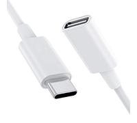 Stouchi USB C Extension Cable for Magsafe Charger PS5 Type C Male to Female Extender Cord Support 9V 3A for Mag safe charger iPhone 15/16 480Mbps Data Transfer 1.8M/6Ft-White
