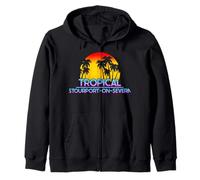 Stourport-on-Severn UK Funny British Weather Zip Hoodie
