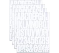 STOUUMOW 10 Sheets Self-Adhesive Letters and Numbers Kit - Mailbox Number Stickers for Signs, Windows, Doors, Cars, Trucks, Home, Business