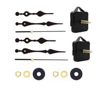 STOUUMOW 2 Pcs Clock Mechanisms - Battery Powered Silent Quartz Clock Movement Kits, High Torque Replacement Mechanism for Clock Repair