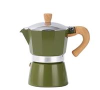 Stove Coffee Machine,Induction Moka Pot,Moka Pot Stovetop Espresso Maker Manual Cuban Coffee Percolator Machine Italian Espresso Coffee Maker(Green)