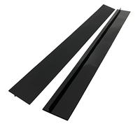 Stove Counter Gap Covers Silicone Kitchen Gap Stopper Heat Resistant and Safety Countertop Strips Gap Stove Space Fillers Set of 2 (Black 25")