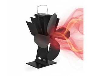 Stove fan Fireplace blower Compact Aluminium Stove top fan Log burner fan