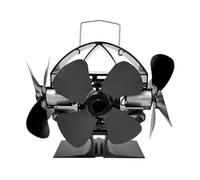 Stove Fan, Heat Powered Stove Fan Stove Top Fan Heat Powered Stove Fireplace Fan Silent Thermal Fan Eco Fans for Wood Stove Heat Activated