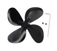 Stove Fan Replacement Blade - Aluminum Alloy, Durable Fan Blade, Enhanced Warm Air Circulation, Easy Installation, High Performance for Wood Coal Pellet Stoves