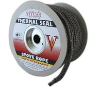Stove Fire Rope Black -12mm Diameter- VITCAS Heat Resistant Thermal Seal per metre