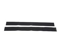 Stove Gap Cover Silicone Oil Proof Stain Proof Lightweight Flexible Universal 25 Inch Stove Counter Gap Filler for Restaurant Kitchen Black 2Pcs