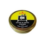 Stove & Grate Polish Black, Heat-Resistant, Polish for Cast Iron Stoves, Fire Grates & Fireplaces, Multi-Fuel Stoves, Ranges & Fireplace Accessories, Long-Lasting Professional Stove Care,170gm
