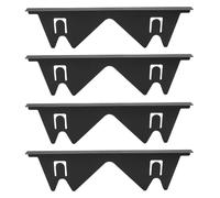 Stove Guards，4Pcs Counter Gap Cover, 13.8 to 27.6in Adjustable Length Filler, Stainless Steel Range Trim Kit for Kitchen