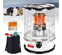 Stove, Heater Indoor Outdoor, Burner Heater,6L Paraffin with Storabag/Black/1Wick, Slzmnx, Black, 2Wic