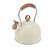 Stove Kettle, 2.5 Liter Whistling Tea Kettle, with Engineering Handle Stovetop Kettle for Electric Stove Gas Stove Electric Ceramic Stove Induction Stove (Beige)