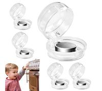 Stove Knob Covers | Gas Stove Knob Covers Transparent | Child Proof Stove Protection for Ovens | 5 Strong Adhesive Oven Lock for Kids, Babies, Safety Knob Cover for Kitchen