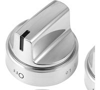 Stove Knob Replacement, for LG Gas Ovens & Cookers - High Strength PBT Burner Control Knobs, Easy DIY Install, Fits LRG3083ST LDG3016ST,Oven Control Dials Silver