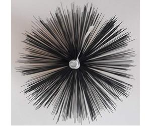 Stove Pipe Brush, Wire Brush, Boiler Brush, Fireplace Brush, Chimney Brush, Made of Dimensionally Stable Steel Wire, Fireplace Sweeper Quality (150 mm)
