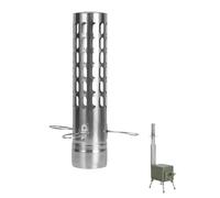 Stove Pipe Spark Arrester - Stainless Steel Fireplace Cover Heat Resistant Rainproof Protective Fireplace Attachment Rain Cap Spark Catcher Cover Stove Accessories for Outdoor Camping