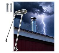 Stove Pipe Support Bracket, Weatherproof & Rustproof, 0.3-1.3ft, Durable Bracket for Roof & Wall Against Wind & Snow