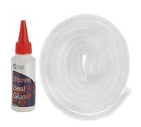 Stove Rope Door Seal Wood Log Burner Fire Glass Glue Adhesive 3 Metres / 100ml (Rope Thickness: 12mm)