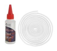Stove Rope Door Seal Wood Log Burner Fire Glass Glue Adhesive 3 Metres / 100ml (Rope Thickness: 6mm)