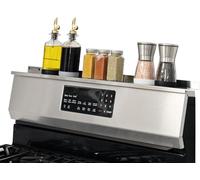 STOVE SHELF - STAINLESS STEEL - 30" - MAGNETIC SHELF FOR KITCHEN STOVE