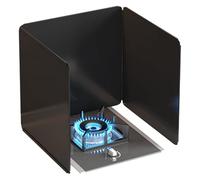 Stove Splatter Guard, 1PCS Grease Stove Splatter Guard Stainless Steel Black 2/3/4 Sides Multiple Sizes(3 Sides 45x45x45cm)
