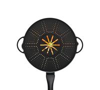 Stove Splatter Guard - Extra Large Foldable Silicone Splash Shield for Frying Pans, Flexible Grease Cover, Dishwasher Safe Heat Resistant | Practical Bacon Cooking Lid for Cookware