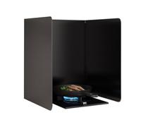 Stove Splatter Guard for Cooking Kitchen ， Stove Splatter Guard Foldable Stainless Steel Black Multiple Sizes(45x45x45cm)