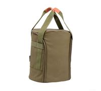 Stove Storage Bag with Zippered Main Opening and Built-in Mesh Pocket, Compatible with Portable Heating Stoves and Cooking Accessories (Green)